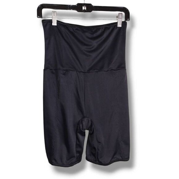 Flexees Black Body Shaper High Waist Shorts Support - Picture 3 of 8